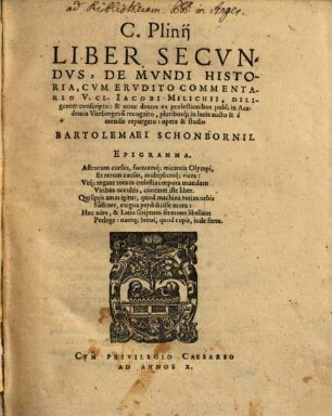 Liber secundus de mundi historia