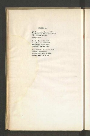 Gedicht: Meer