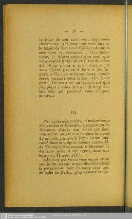 III. [Les adieux de Mentor et de Télémaque á Berlin]