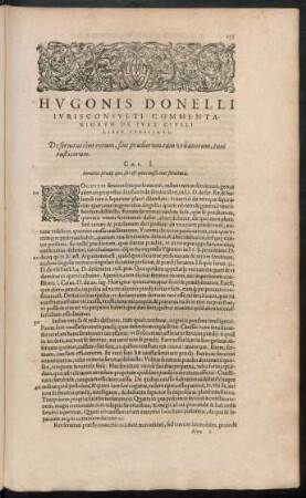 Hugonis Donelli Iurisconsulti Commentariorum De Iure Civili Liber Undecimus.