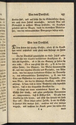 157-161, Von dem Durchfall.