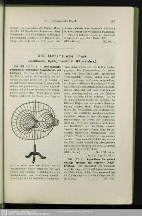 XIII. Mathematische Physik. (Elektrizität, Optik, Elastizität, Wärmelehre).