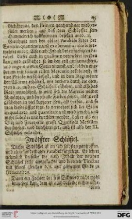 Zwölffter Schlüßel