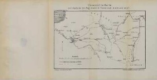 Karte: Uebersichts-Karte der Märsche des Regiments in Frankreich 1813/14 und 1870/71