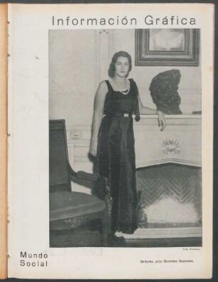 Mundo social : Señorita Julia Serantes Saavedra