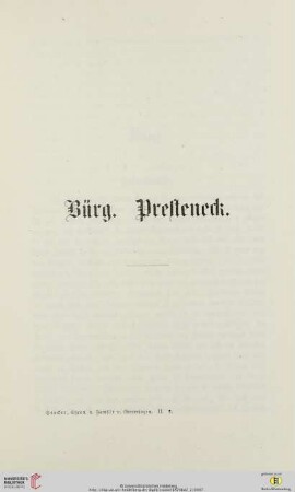 Bürg. Presteneck