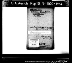 Die Genehmigung der Statuten der Sterbekasse der vereinigten Schuster-Zunft und Sattler-Zunft in Weener