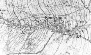 Königshain. Meßtischblatt, Sect. Görlitz, 1886