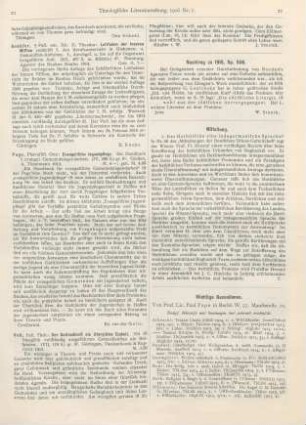 21 [Rezension] Schäfer, Theodor, Leitfaden der Inneren Mission zunächst f. den Berufsunterricht in Diakonen- u. Diakonissenanstalten. 5., durchges. u. bis auf die Gegenwart fortgeführte Aufl