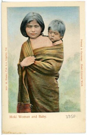 Los Angeles. Moki Woman and Baby (Hopi-Frau mit Baby)