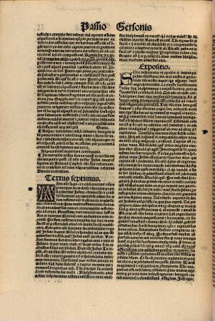 ... pars Joannis Gersonis ..., 1. Que est de iis potissimum, que fidem et ecclesie conditionem moderantur : Item Epistolae quaedam de miraculis Autoris. Et de vita eius Epitome
