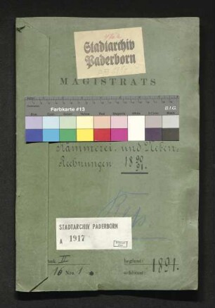 Kämmerei- und Nebenrechnungen 1890/91