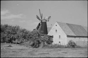 Obercunnersdorf. Windmühle, Gehöft von Paul Heinrich, Haus-Nr. 260