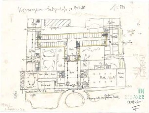 Fischer, Theodor; Bad Kissingen; Kurhaus-Hotel - Grundriss EG