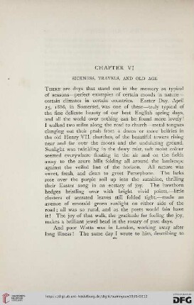 Chapter VI: Sickness, Travels, and Old Age