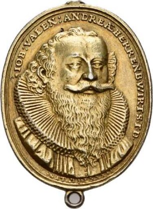Medaille von Friedrich Fecher auf Johann Valentin Andreä