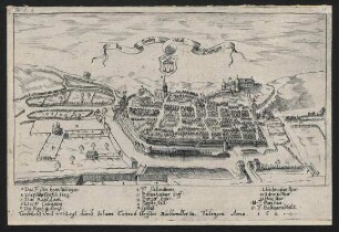 Die löblich Statt Tübingen : Kupferstich
