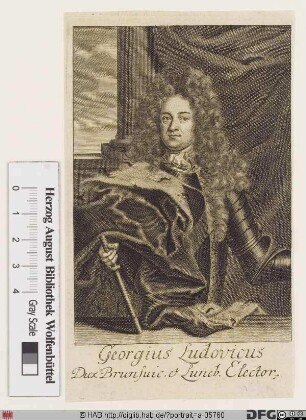 Bildnis Georg I. (Ludwig), 1698 Kurfürst von Hannover, 1714-27 König von Großbritannien u. Irland