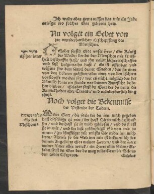 Noch volget die Bekentnisse der Urstende der Todten.