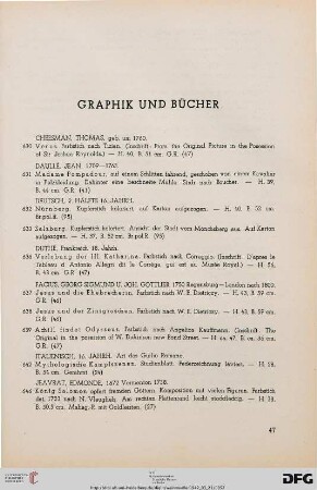 Graphik und Bücher (Nr. 630-676)