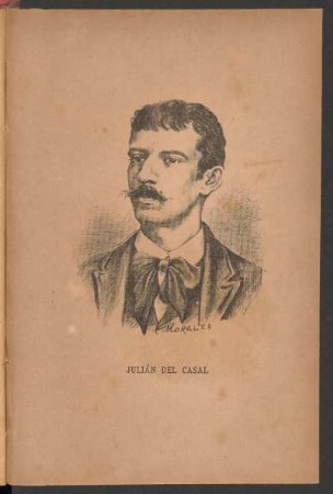[Retrato de grabado de] Julián del Casal