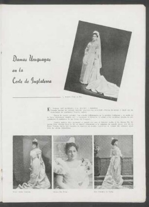 Damas uruguayas en la Corte de Inglaterra