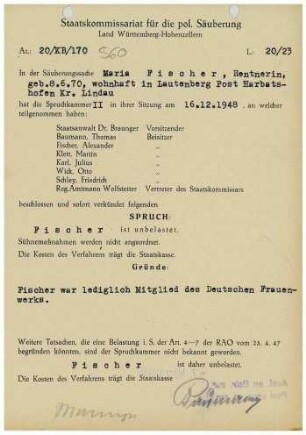 Fischer, Maria
