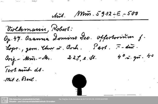 Volkmann, Robert, Op.47
