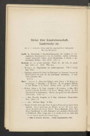 Bücher über Kunstwissenschaft, Kupferwerke etc