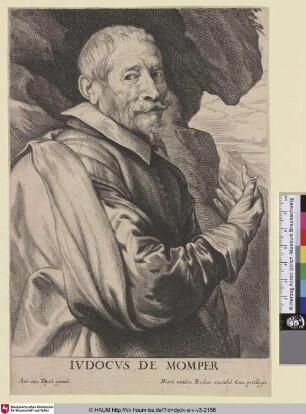 Iudocus de Momper [Porträt des Joos de Momper; Joos de Momper; Portret van Joos de Momper II]