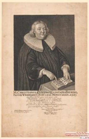 M. Christian Eschenbach aus Ludstadt/Thüringen, Pfarrer in Wöhrd