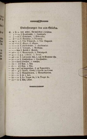 Verbesserungen des 2ten Stückes.