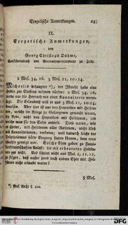 IX. Exegetische Anmerkungen