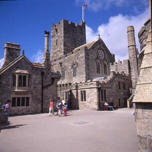 Großbritannien. Cornwall. Mittelalterliche Burg auf dem St. Michael's Mount