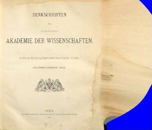 Denkschriften. 63. 1896