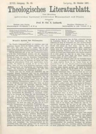 497-503 Wundt's System der Philosophie