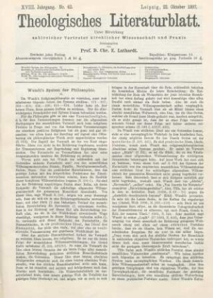 497-503 Wundt's System der Philosophie