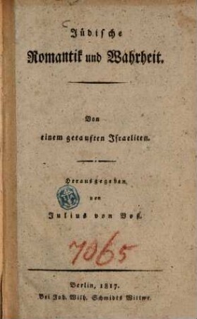 Jüdische Romantik und Wahrheit