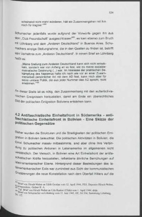 4.2 Antifaschistische Einheitsfront in Südamerika - antifaschistische Einheitsfront in Bolivien - Eine Skizze der politischen Gegensätze