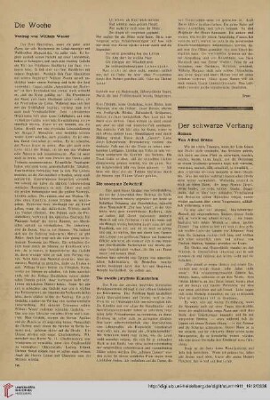 Der schwarze Vorhang, [1] : Roman