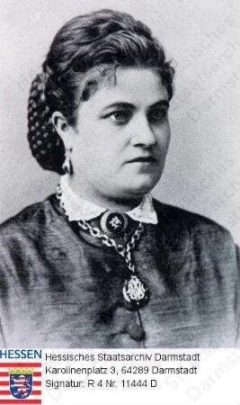 Hochstädten, Anna Magdalena Freifrau v. geb. Appel (1846-1917) / Porträt, Brustbild