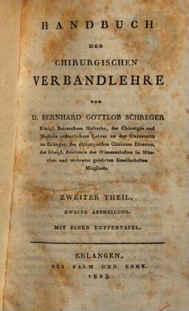 Handbuch der chirurgischen Verbandlehre, 2,2