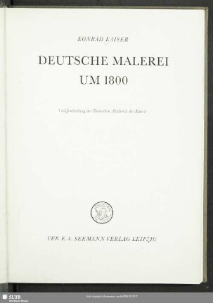 Deutsche Malerei um 1800