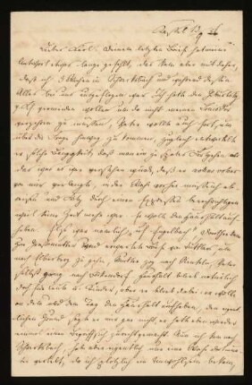 Brief von Friedrich Hassenpflug an Karl Hassenpflug