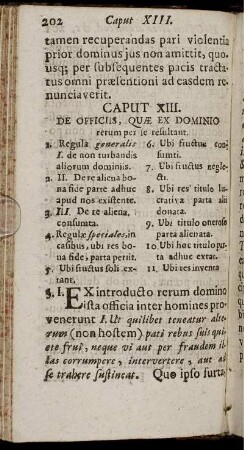 Caput XIII. De Officiis, Quæ Ex Dominio