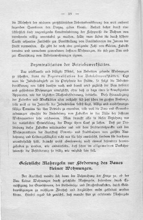 Dezentralisation der Betriebswerkstätten.