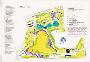 Wiener Internationale Gartenschau, Donaupark (WIG) 1964, Wien: Broschüre: Lageplan 1:6000