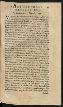 Titulus XIIII. De Immunitate Ecclesiarum.