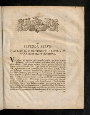 5-22, De Petenda Rerum...