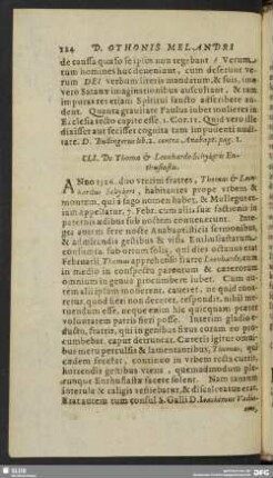 CLI. De Thoma & Leonhardo Schykeris Enthusiastis